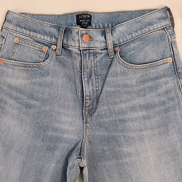 NWOT J. Crew Wide-Leg Crop Denim Jeans - Picture 5 of 5